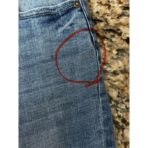 Kancan women/junior’s stretchy ripped fringe hem light wash skinny jeans 5/26 - Picture 10 of 10